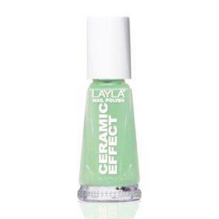Layla Cosmetics Smalto Layla Ceramic Effect nail polish 10 ml Green Gloss