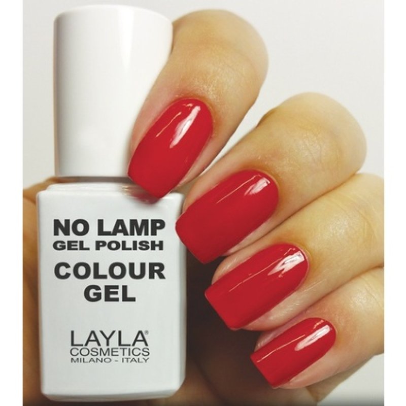 Layla Cosmetics Milano No Lamp Polish Colour Gel Red Vegas 10ml