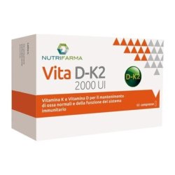 NUTRIFARMA Vita D-K2 Bone and Joint Health Supplement 60 Tablets