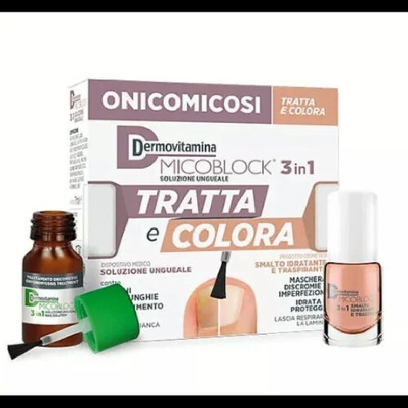 Dermovitamina Micoblock Treat and Color 3in1 Nail Solution 12ml