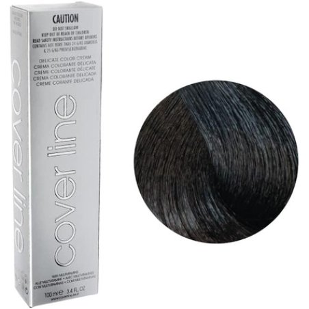 Cover Line Delicate Hair Color Permanent Cream 100ml 02 Darkest Brown