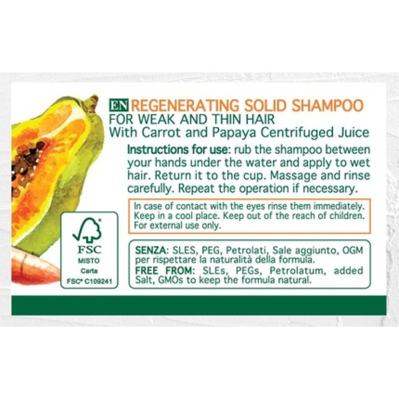 Organic Regenerating Solid Shampoo