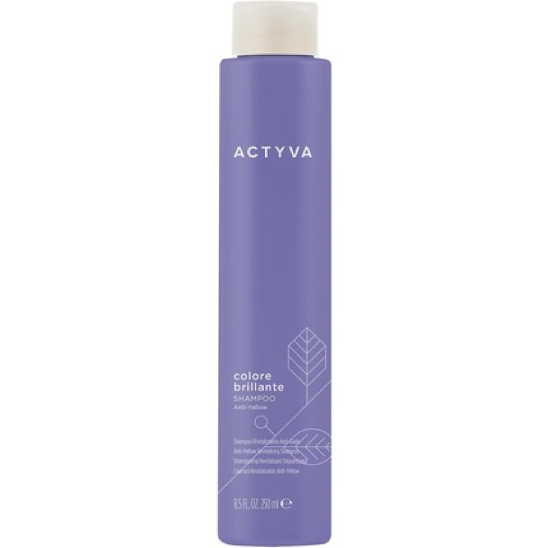 Actyva Brilliant Color Anti-Yellow Shampoo Eliminates Yellow Reflections
