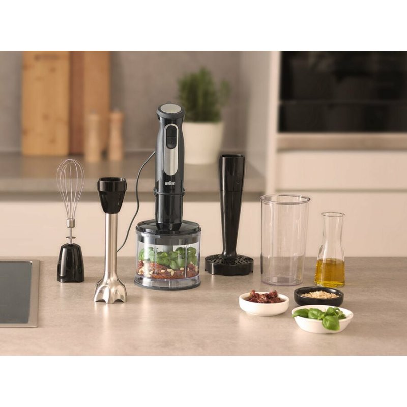 Braun MultiQuick 5 Pro 0.6 L Immersion blender 1000 W Black, Silver