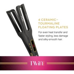 Gammapiu Twin Professional Hair Straightener with 4 Plates