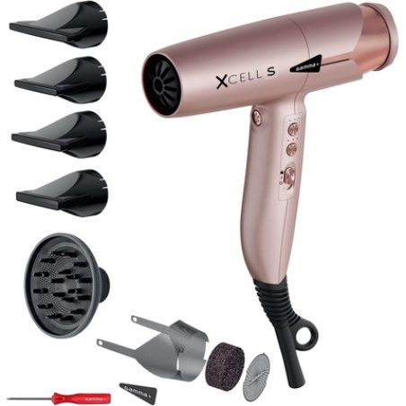 GAMMA XCELL S Ionic Hair Dryer 290g Ultra-Light Hair Dryer with Bacteria-Killing Effect Quiet Smart Memory LED