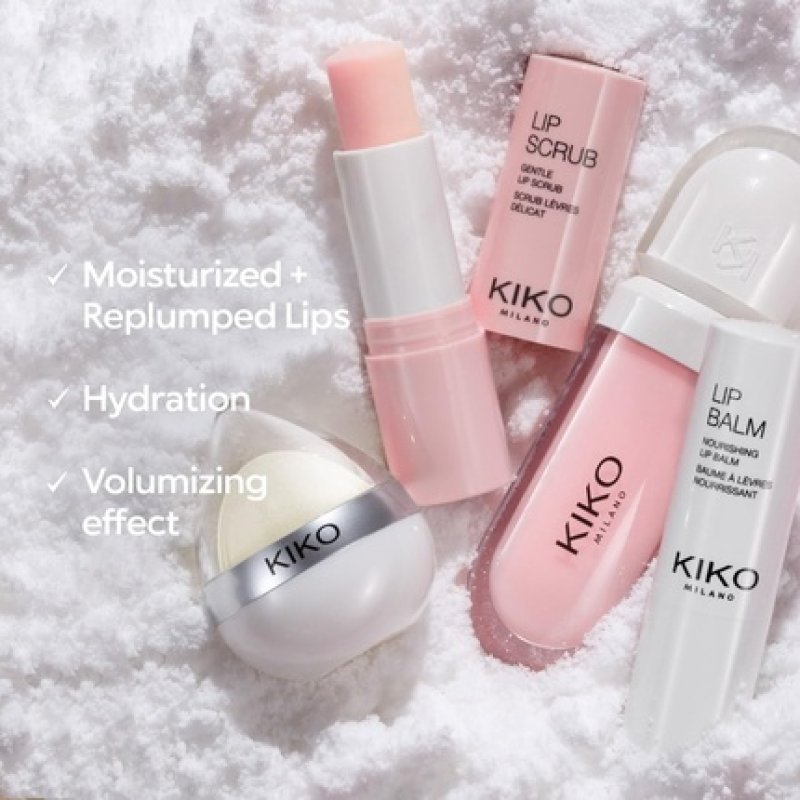 Kiko Milano Lip Volume 02 Transparent Perfecting Lip Cream Volumizing Effect