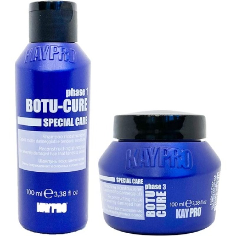 Kepro Kaypro Hair Care Set of 2 Mini BOTU-CURE Shampoo & Mask 100ml