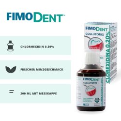 Fimodent Mouthwash Chlorhexidine 0.20% with SPDD Dental Discolor Protection System and Pleasant Mint Flavor 200ml