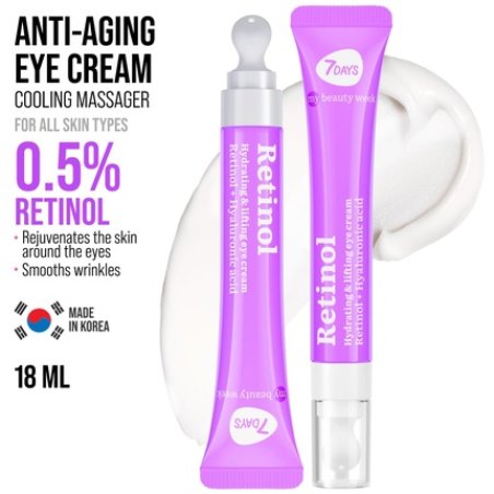 7days Eye Cream with Retinol Korean Skincare Against Wrinkles