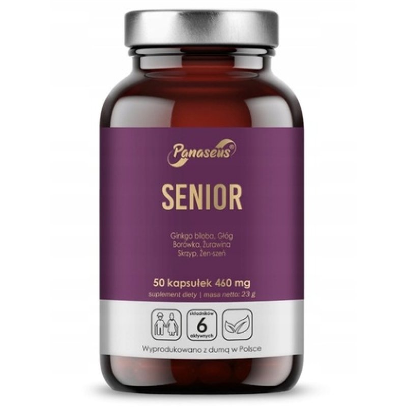 Yango Panaseus Senior 50 Capsules - Dietary Supplement For Seniors