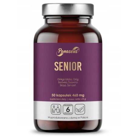 Yango Panaseus Senior 50 Capsules - Dietary Supplement For Seniors