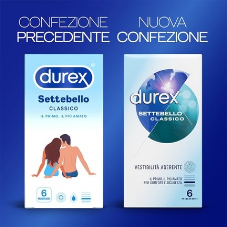 Durex Settebello Classic Condoms - Pack of 6