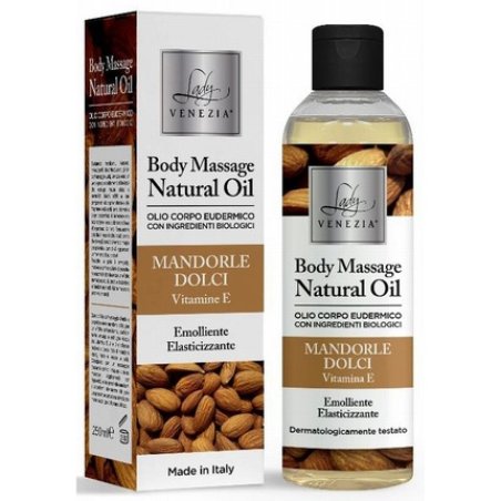 Natural Body Massage Oil - Eudermico - 250 ml - Sweet Almond Scent