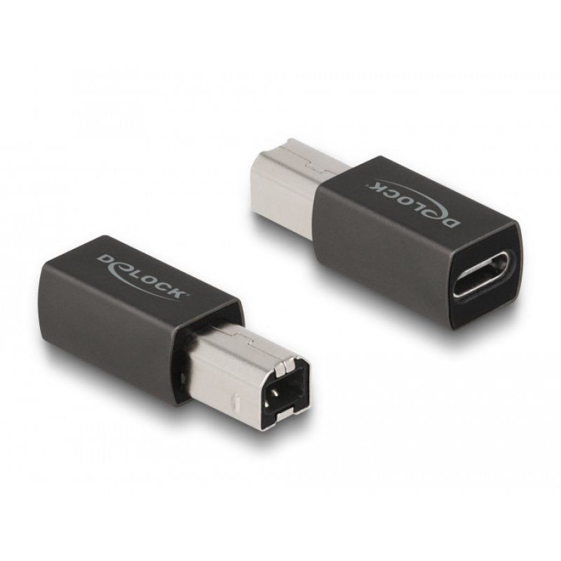 DELOCK USB 2.0 Adapter USB Type-C Buchse zu Typ-B Stecker