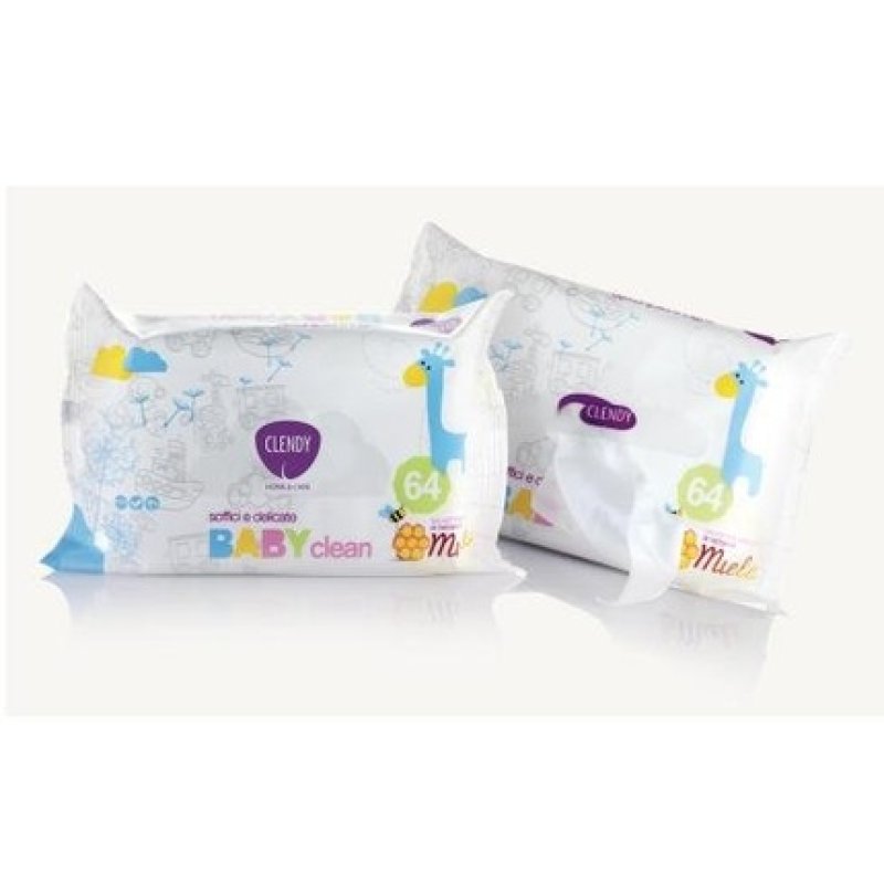 Clendy Baby Wipes Honey 64 Pieces