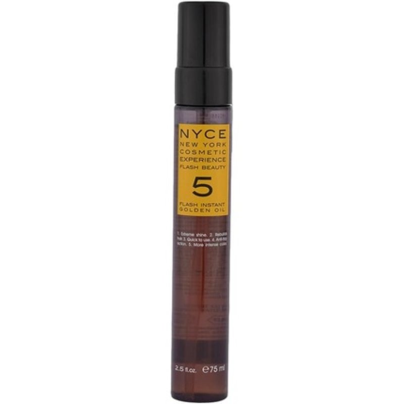 Nyce Flash Beauty Instant Golden Oil 75ml - Restructuring Oil for Dry Hair