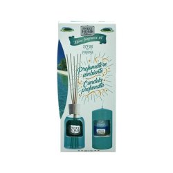 SUAREZ Sweet Home Collection Ocean Paradise Home Fragrance Set 100ml with Scented Candle 135g