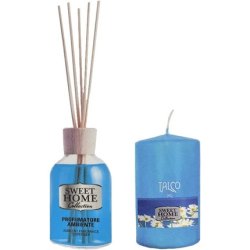 SUAREZ SWEET HOME COLLECTION Ambient Fragrance Sticks 100ML Plus Scented Candle 135GR TALCO