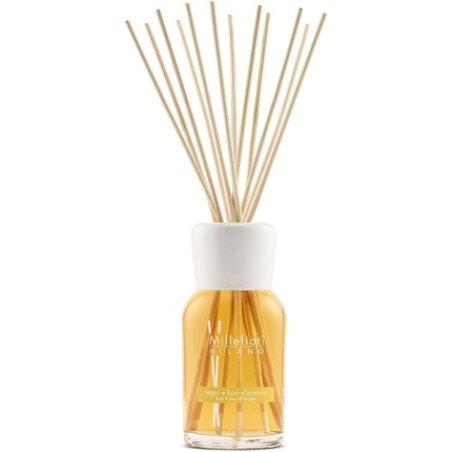 Millefiori Milano Legni and Fiori D'Arancio Natural Reed Diffuser Yellow 9.6 x 36.2 x 9.6 cm