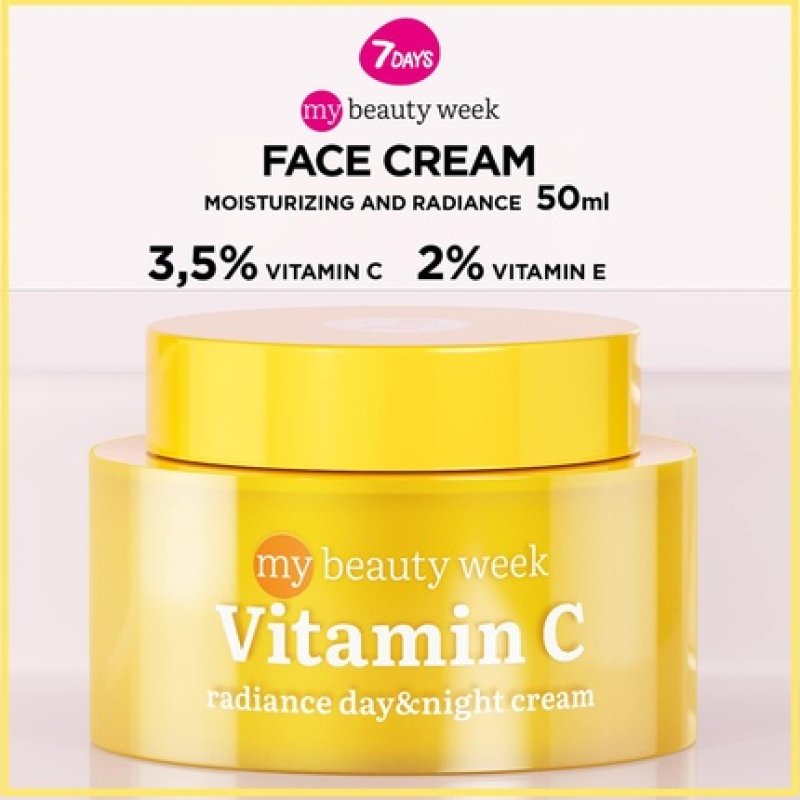 7DAYS Vitamin C Face Cream with Vitamin E and Tropical Fruit Complex 50ml
