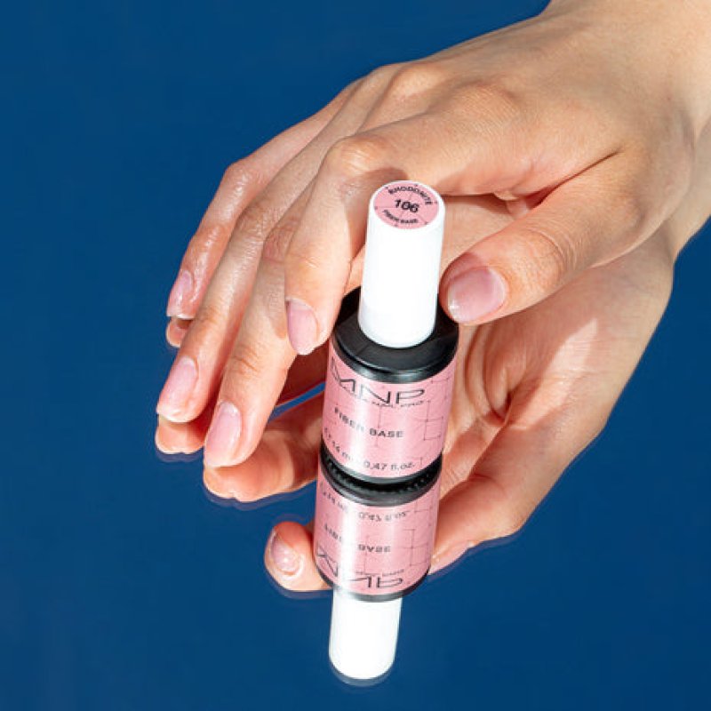 Mesauda Nail Pro MNP Coloured Base Coat for Nail Polish Gel and Gel, Rhodonite, 14ml