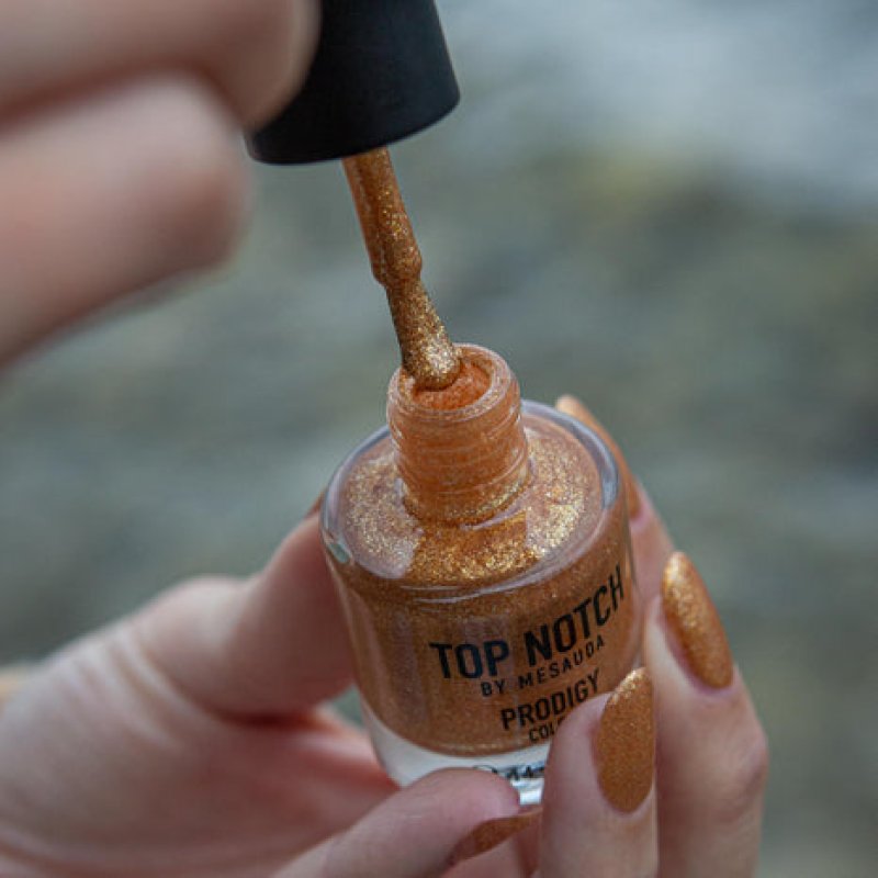 Top Notch by Mesauda Prodigy Smalto nail polish 14 ml Gold