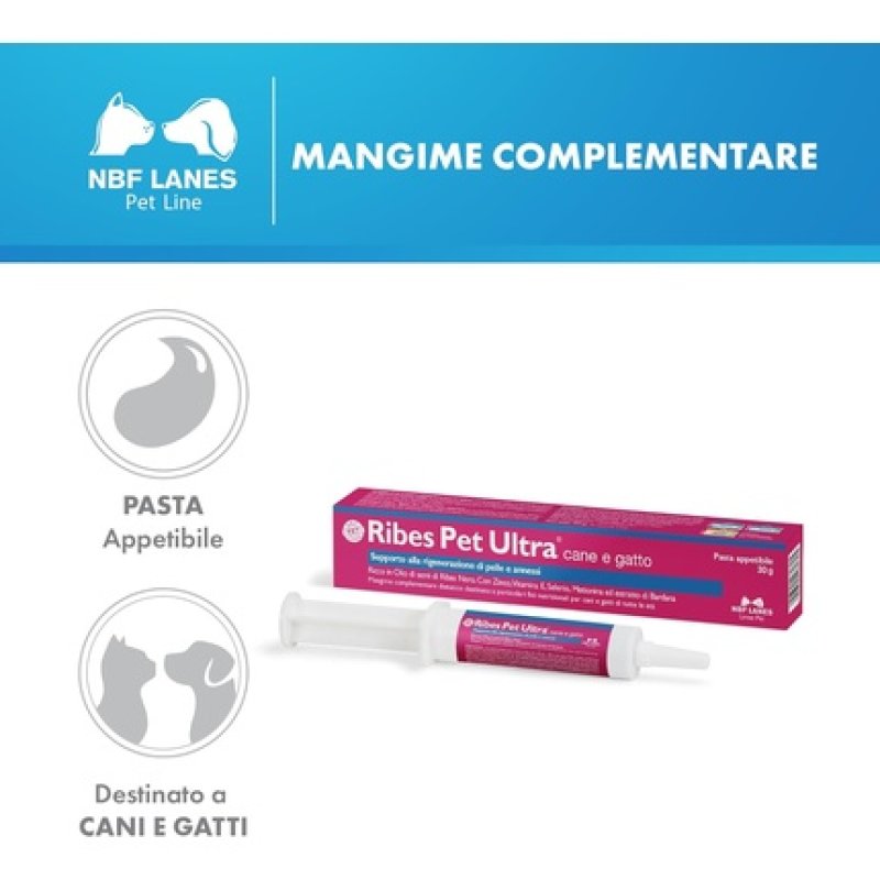 NBF Lanes Johannisbeere Pet Ultra Dog and Cat Paste 30g - Supports Skin Regeneration and Side Effects