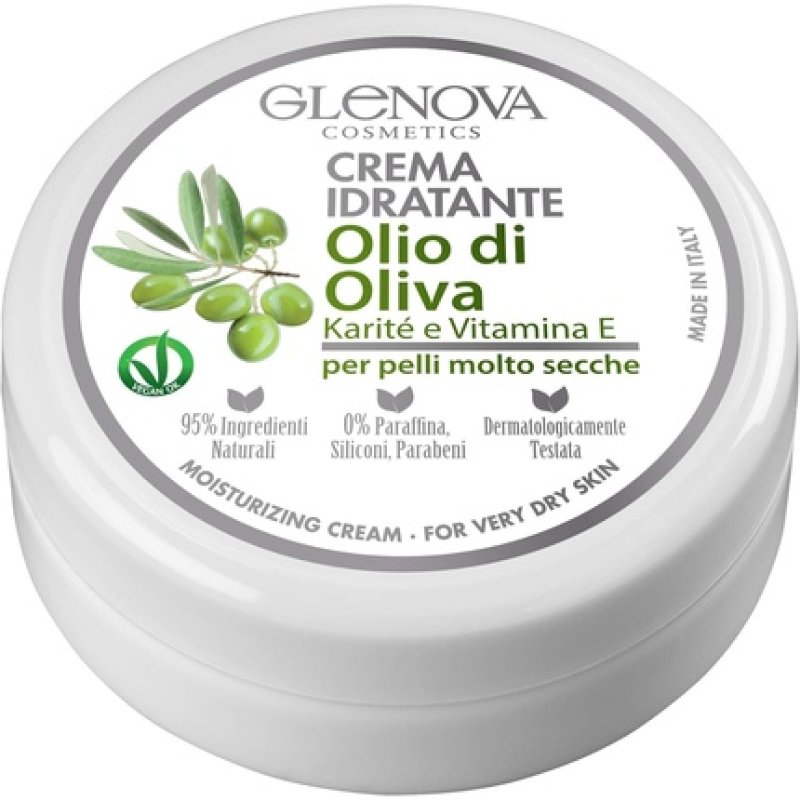 Glenova Moisturizing Skin Cream with Olive Oil, Shea, and Vitamin E for Very Dry Skin