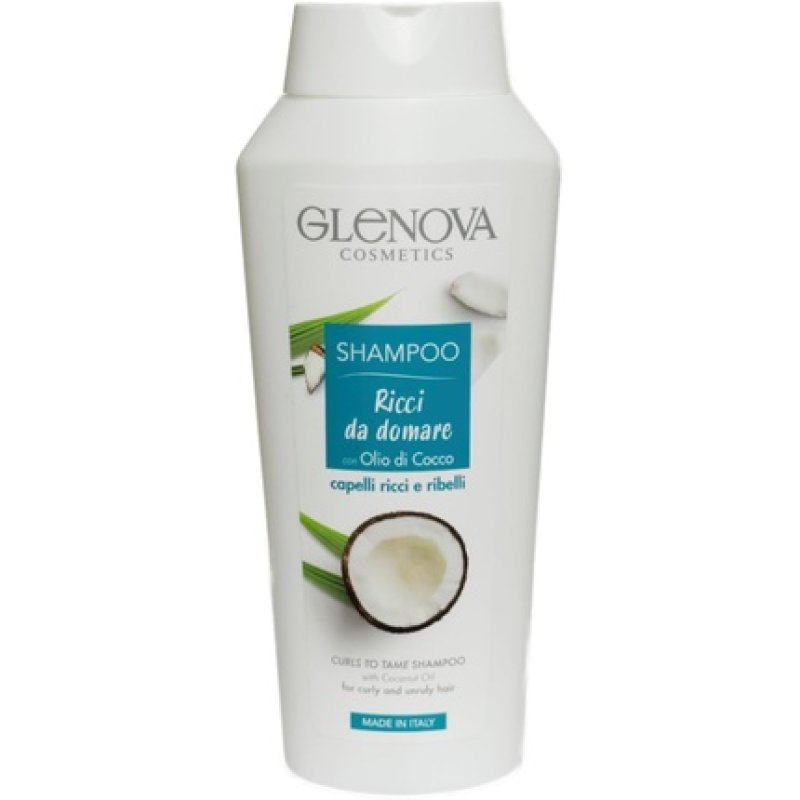 Glenova Curly Shampoo with Coconut Oil for Taming Curly and Rebellious Hair 300ml