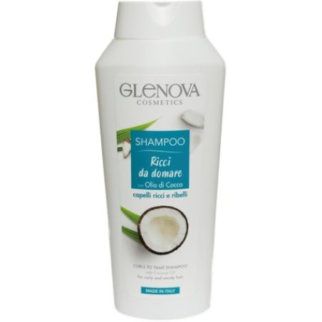 Glenova Curly Shampoo with Coconut Oil for Taming Curly and Rebellious Hair 300ml
