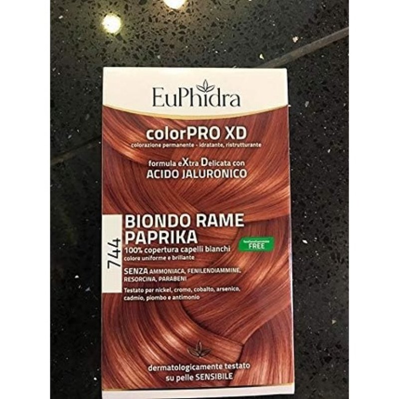 Euphidra Colorpro Xd Permanent Coloring 744 Copper Blonde Paprika