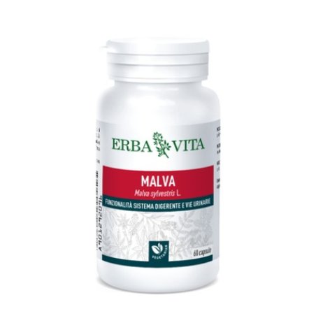 Erbavita Monoplanta Malva Food Supplement 60 Capsules
