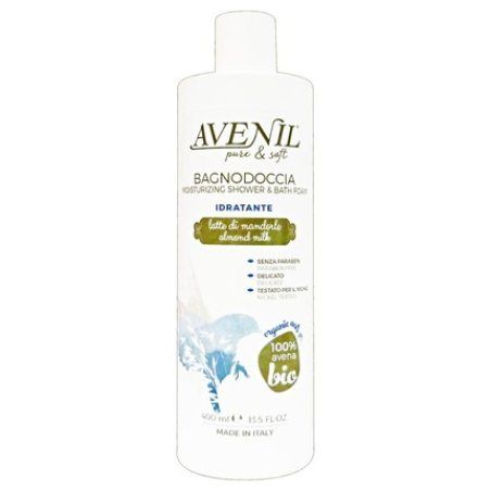 Moisturizing Shower Gel with Almond Milk 400 Ml with 100% Organic Oats