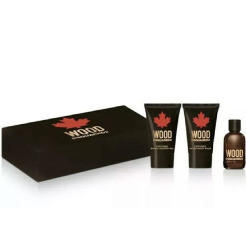 Dsquared2 Wood for Him Eau de Toilette for Men 5ml shower gel 25ml aftershave 25ml