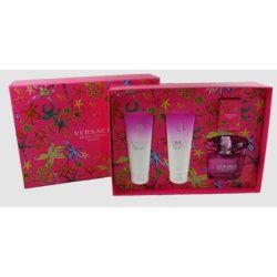 Versace Bright Crystal Absolu Set 90ml EDP 100ml Body Lotion 100ml Shower Gel