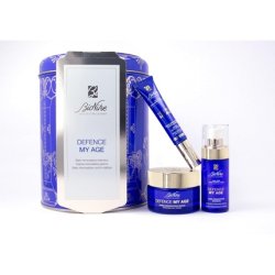 BioNike Gift Set for Women Anti-Age Defence My Age Intensive Face Serum 30ml Day Renewal Cream 50ml Eye and Lip Serum