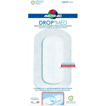 Master Aid Drop Med 10.5 x 18 cm 5 Pieces