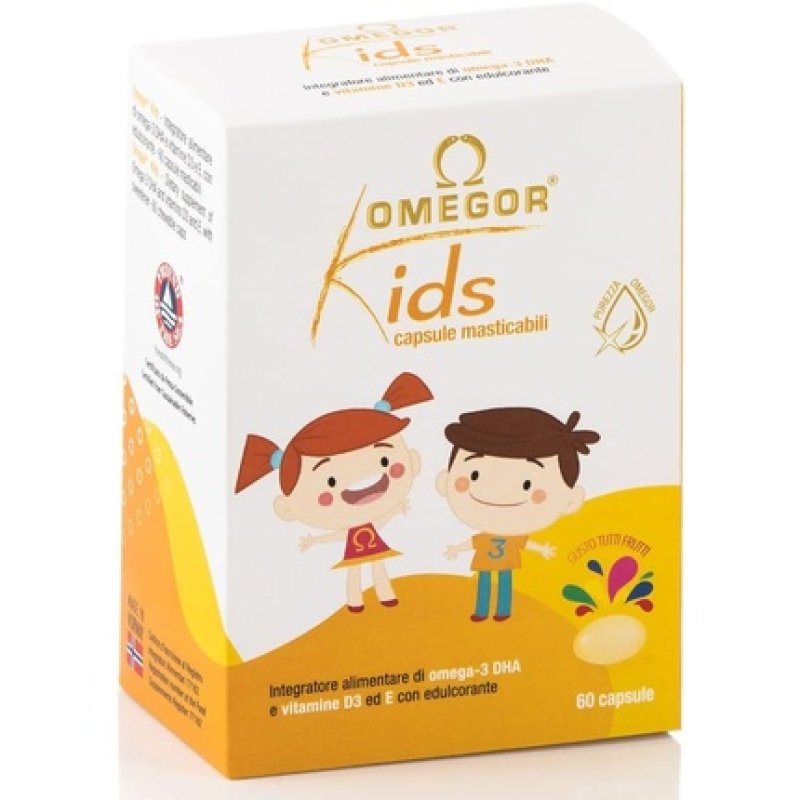 Omegor Kids Capsules 250mg Omega-3 DHA for Children 60 Capsules