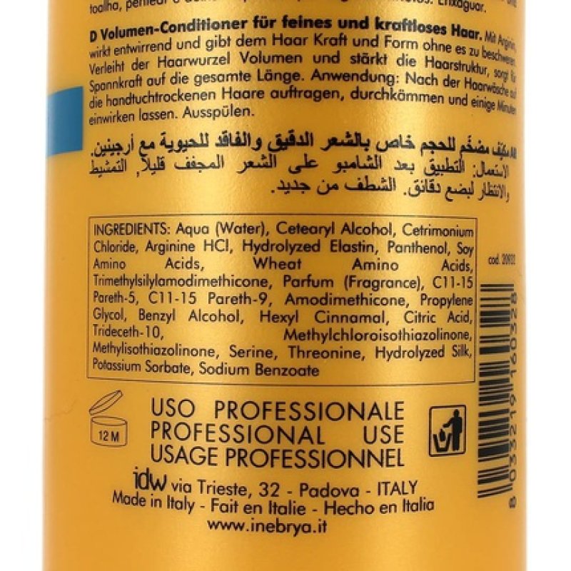 Inebrya Pro-Volume Conditioner 1000 Ml