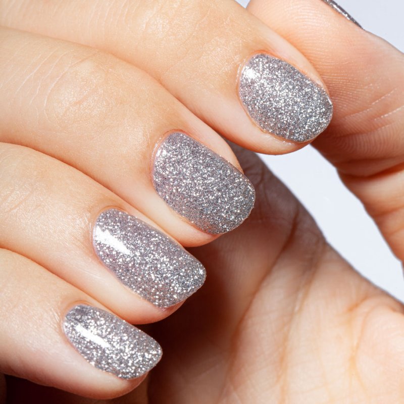 Mesauda Nail Pro MNP Silver Glitter vernis à ongles avec gel 10 ml Argent