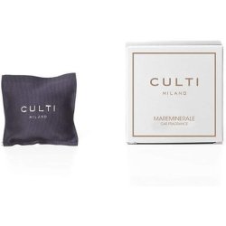 Culti Car Scent in Scented Cushion Milano Mare Mineral Scent Sea Accord Mineral Musk Lasting 3 Months 7x7cm