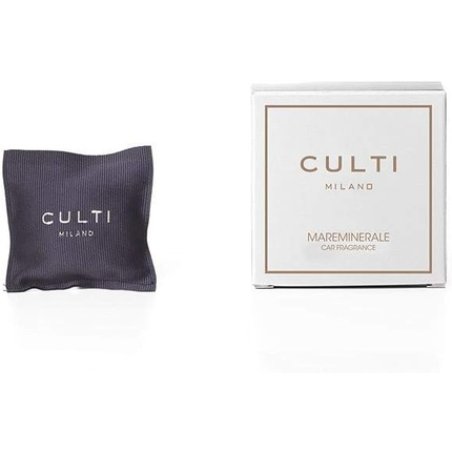 Culti Car Scent in Scented Cushion Milano Mare Mineral Scent Sea Accord Mineral Musk Lasting 3 Months 7x7cm