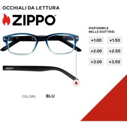 ZIPPO Reading Glasses 31Z-B1-BLU200 2.00