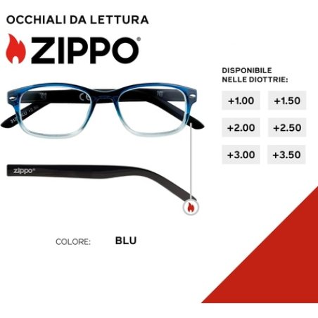 ZIPPO Reading Glasses 31Z-B1-BLU200 2.00