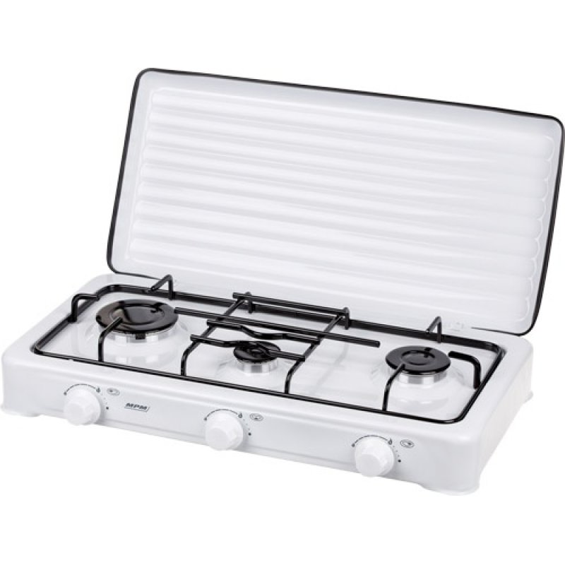 MPM KN-03/1K White Countertop 60 cm Gas 3 zone(s)