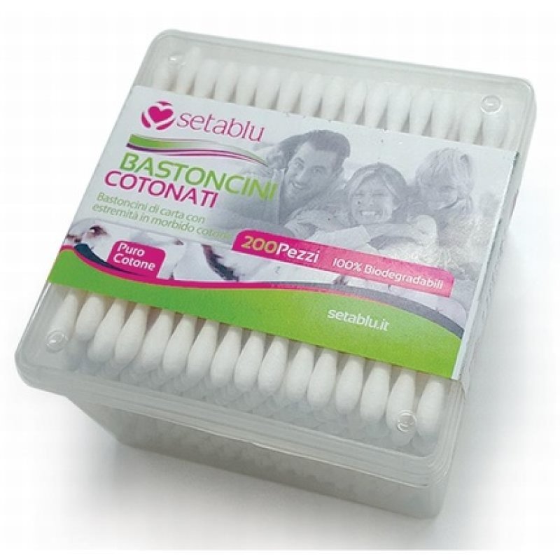 Setablu Cotton Buds 200 Pcs Biodegradable Paper