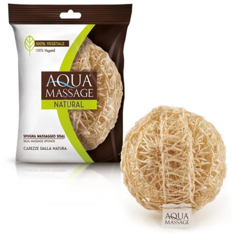 AQUA MASSAGE Spugna Bagno In Fibre Naturali Di Sisal