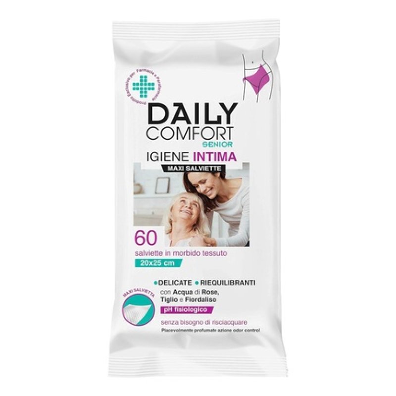 Diva International Daily Comfort Senior Intimate Hygiene Wipes 60 Wipes