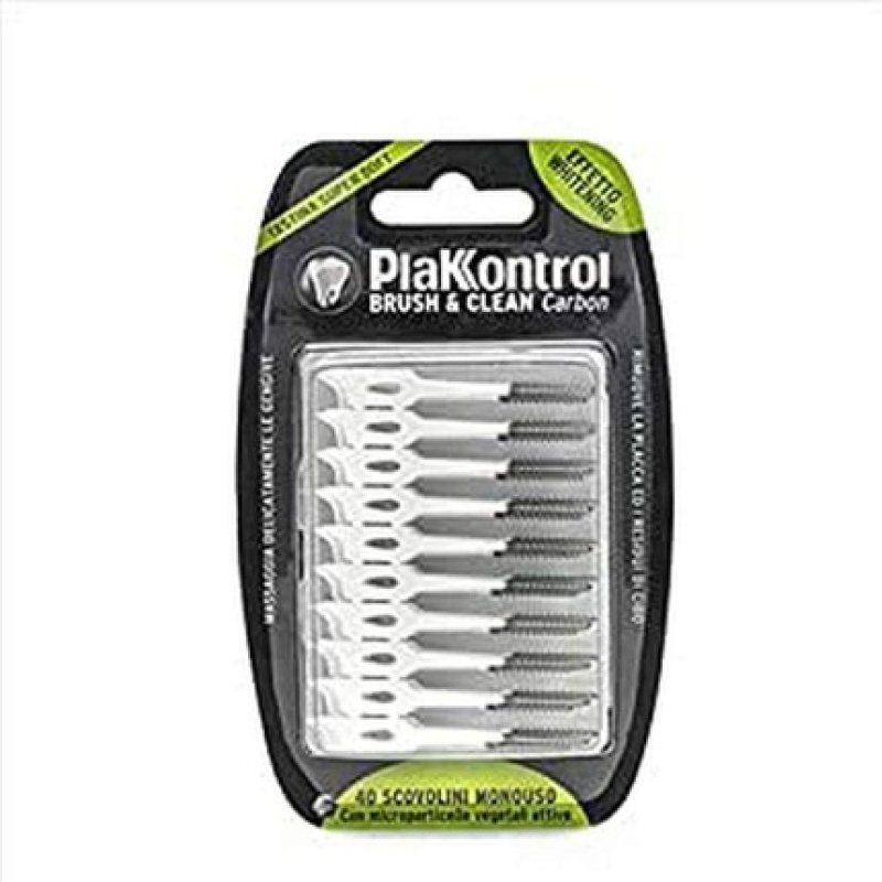 Plakkontrol Charcoal Brush & Cleaner Disposable Brush Hose 20g